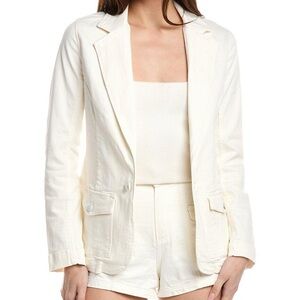 Ramy Brook Ivory Denim Blazer size M